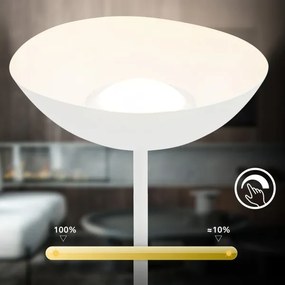 Briloner 1500016 - Lampada da terra LED dimmerabile ESTATE 8W/5V 4000 mAh bianca