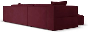 Divano angolare bordeaux, angolo sinistro Esther - Milo Casa