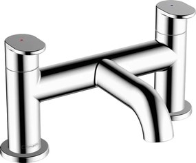 Rubinetteria 2 Fori Bordo Vasca Cromo Hansgrohe Vernis Blend 71442000