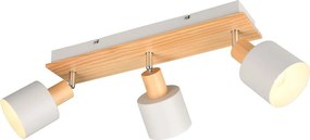 Faretti in colore bianco-naturale ø 9 cm Shanti - Trio