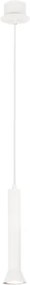 Lampada a sospensione in metallo verniciato Bianco LILA Piccolo D6,6 cm