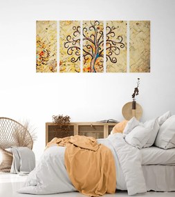 Quadri 5 pezzi – Simbolo dell'albero della vita