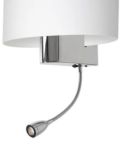 Lampada LED da muro CASINO 1xE27/60W/230V + LED/1W/230V bianca