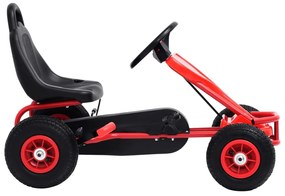 Go Kart a Pedali con Pneumatici, Rosso