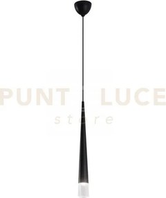 Lampadario a sospensione lancelot nera 1 luce attacco gu10  6x181cm...