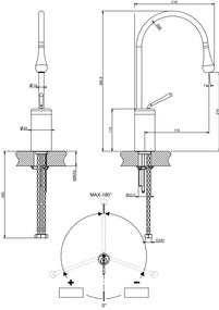 Miscelatore lavabo medio bocca corta senza scarico cromo Goccia 33805 Gessi