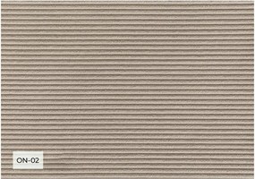 Poltrona in velluto a coste beige Lofty Lilly - Miuform