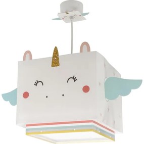 Dalber 64592 - Lampadario per bambini LITTLE UNICORN 1xE27/15W/230V