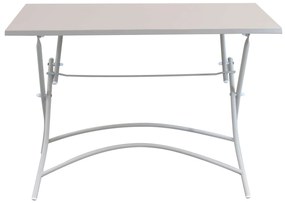 ROMANUS - tavolo in acciaio pieghevole da esterno