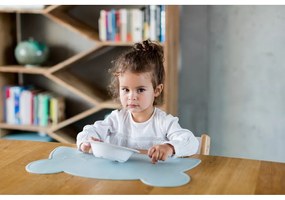 Tovaglietta in silicone azzurro Orso, 48 x 25 cm - Kindsgut