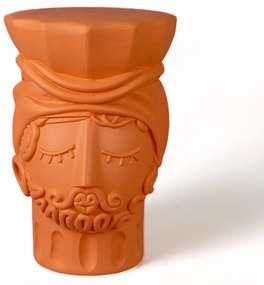 Seletti - Testa Di Moro Man Stool Terracotta Seletti