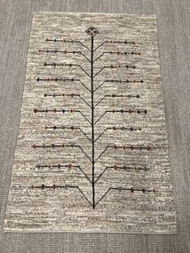 Gabbeh Tappeto 130x80 Marrone (Iran) Annodato A Mano