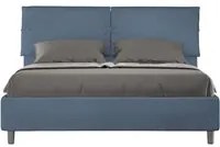 Letto imbottito Matrimoniale 160x190 cm Sleeper - Senza rete,Microfibra,Blu