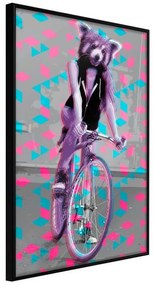 Poster  Extraordinary Cyclist  Cornice Quadri Cornice nera, Larghezza x Altezza Home decor 20x30