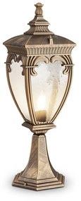 Lampada Da Terra Classica Da Esterno Alluminio Oro 1 Luce E27 60W Ip44