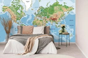 Carta da parati – Mappa del mondo classica