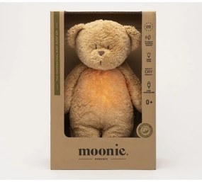 Moonie - Compagno di coccole con melodia e luce orsacchiotto 2.0 organic cappuccino