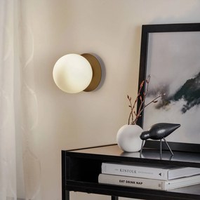 EMIBIG LIGHTING Applique Minerva K1 con bordo in metallo nero