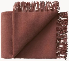 Coperta in lana di agnello con frange Season