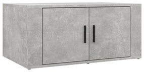 Tavolino salotto grigio cemento 80x50x36 cm legno multistrato