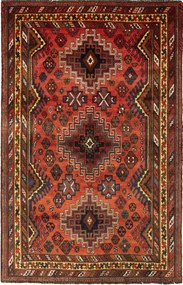 Shiraz Tappeto persiano 160x250 Rosso (Iran) Annodato A Mano