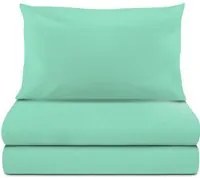 Completo letto singolo cotone verde
