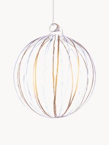 Palline albero di Natale Stripe Trans 8 pz