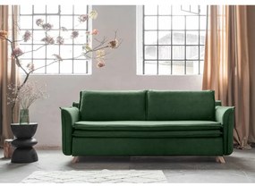 Divano in velluto verde 225 cm Charming Charlie - Miuform