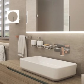 NIMCO NK set-31K-26 - Distributore di sapone, portaspazzolino e gancio a muro NIKAU