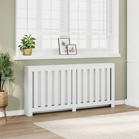 Copertura Termosifone Bianca 175x20x82 Cm İn Legno Multistrato /