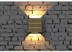 Immax 08522L - Lampada da parete per esterni LUXLINE LED/6W/230V 3000K IP54 rovere