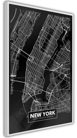 Poster City Map: New York (Dark)