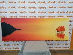 Stampa su tela – Barca a vela arancione
