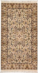 Tabriz Tappeto 140x80 Beige (Indian) Annodato A Mano