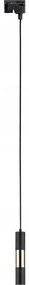 Lampadario su filo per sistema a binario TRACER 1xGU10/10W/230V nero/oro