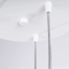 Sollux SL.1694 - Lampadario a sospensione con filo LIRO 3xGU10/10W/230V bianco