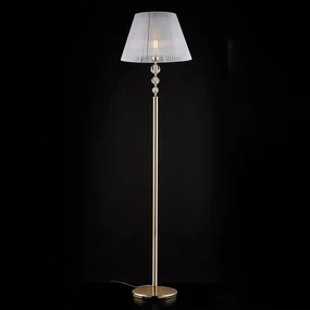 Piantana Classica Ruben Metallo Oro E Cristallo 1 Luce E27