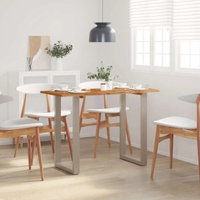 Tavolo Da Pranzo 110x50x76 Cm Legno Massello Di Acacia /