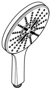 GROHE 26554LS0 - RAINSHOWER SMARTACTIVE Doccia a mano da 150 mm, bianca