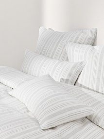 Copripiumino in lino lavato a righe Telma