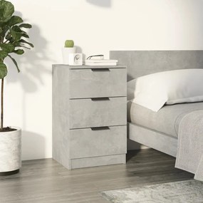 Comodino Grigio Cemento 40x36x65 Cm /