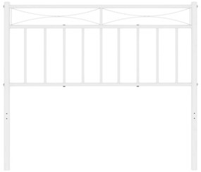 Testiera in metallo bianco 107 cm