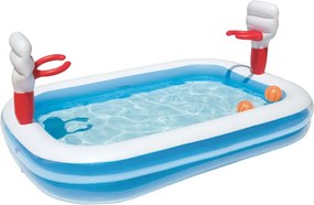 Piscina family basketball con 2 palle e canestri CM.251X168X102H.