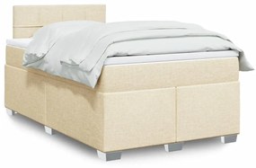 Giroletto A Molle Con Materasso Crema 120x200 Cm İn Tessuto /