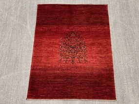 Loribaft Tappeto 130x100 Rosso (Iran) Annodato A Mano