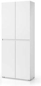 Mobile lavanderia Laundry 4 ante in truciolare bianco P 37 x L 80 x H 195 cm