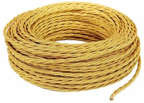 Cavo tessile 3 x 1.5 mm² L 25 m MERLOTTI oro matassa