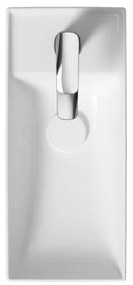 Cersanit K677-005 - Lavabo da appoggio LARGA 22x50 cm ceramica bianco lucido