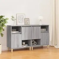 Credenze 2pz Grigio Sonoma 60x35x70 cm in Legno Multistrato 3185725