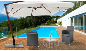 Sedia da giardino in metallo grigio Bali - Tomasucci